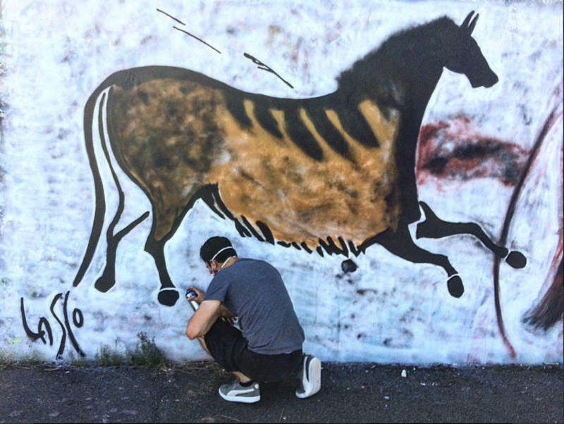 street artist Lasco artist Hall of the Bulls (La Salle des Taureaux
