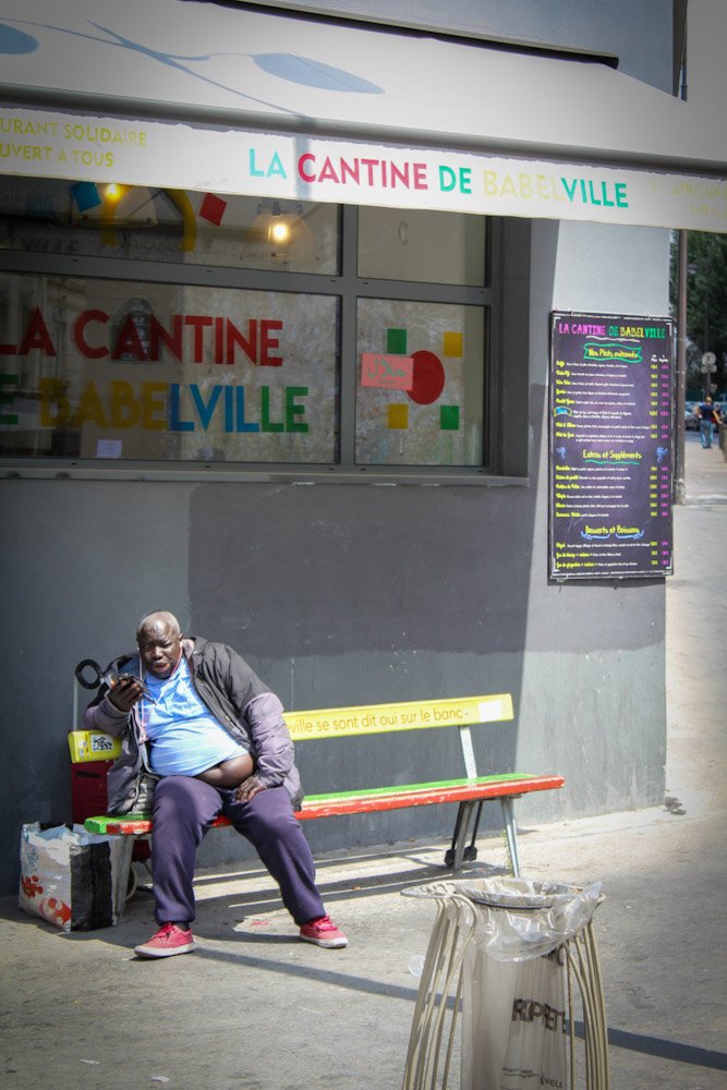 Paris African-man-sans papiers Belleville-Cantine-Rue-de-la-Fontaine-au-Roi-IMG_8231 - underground paris